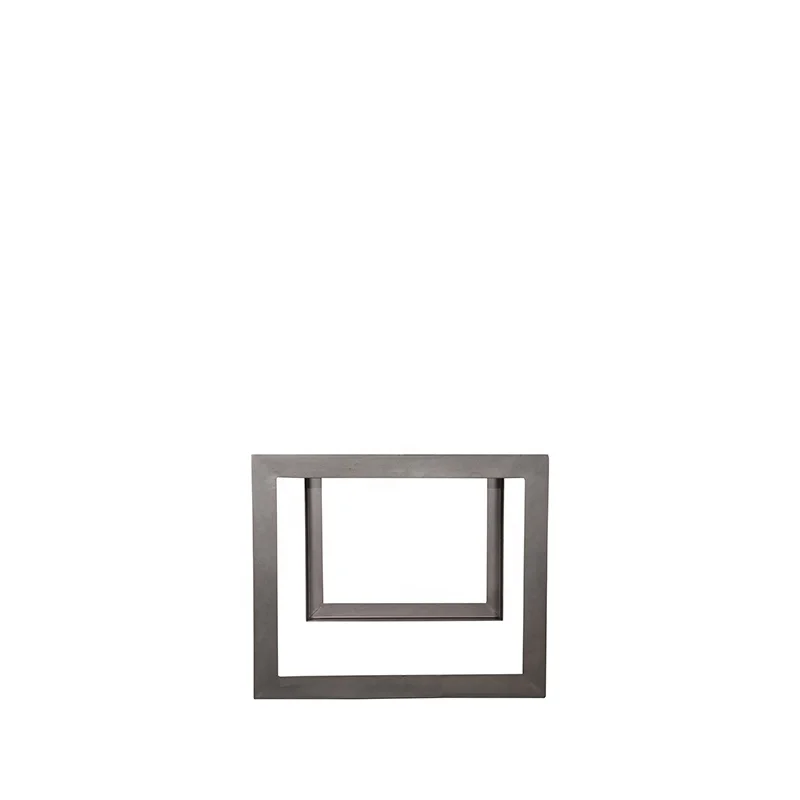 Industrial Vintage Antique Rustic Rough Solid Mango Ara Wood Metal Iron Dining Table For Home Dining Restaurant Cafe Furniture