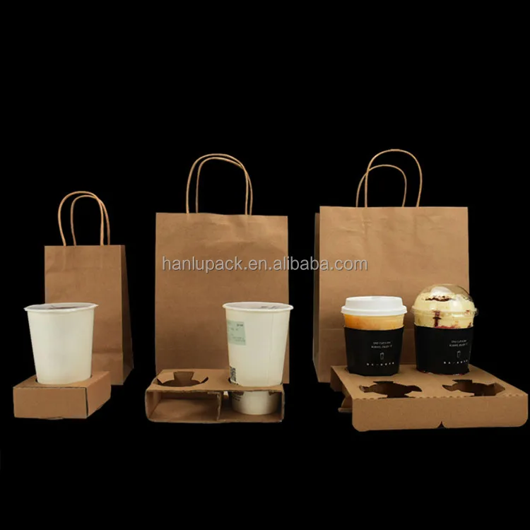 HANLU 12oz/16oz/24oz Custom Disposable Hot Drink Coffee Paper Cups with Lids Sleeves