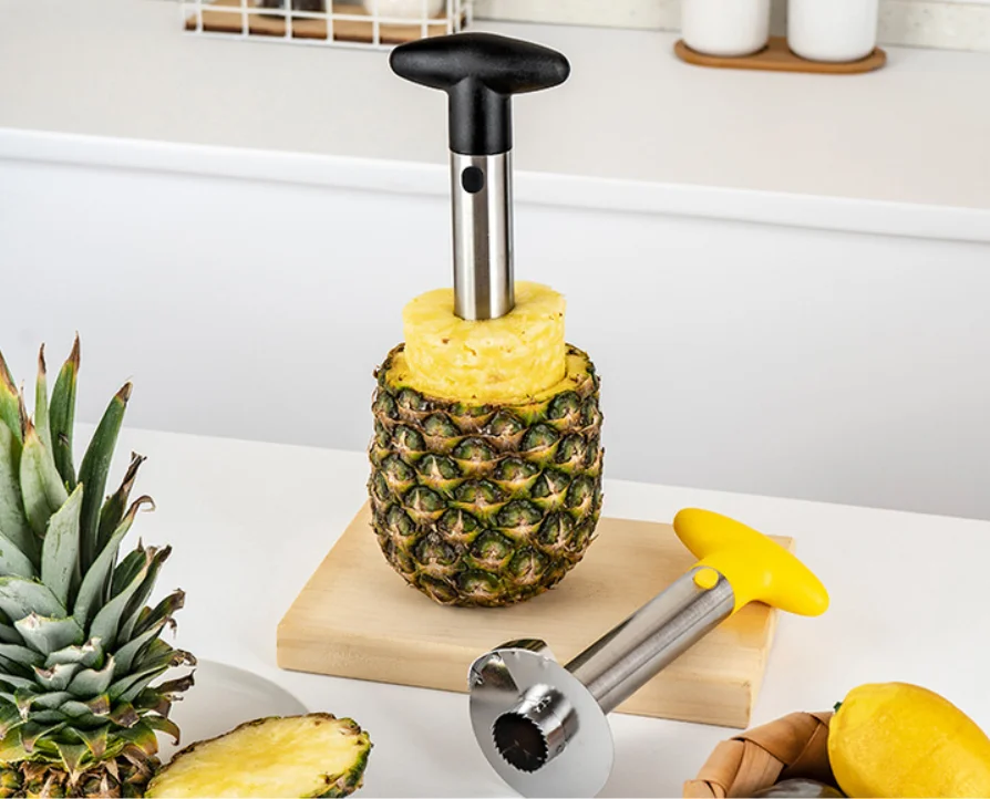 Кухонный инструмент Amazon с острыми лезвиями резак для фруктов из нержавеющей стали удаления сердцевины ананаса Овощечистка слайсер быстрой резки