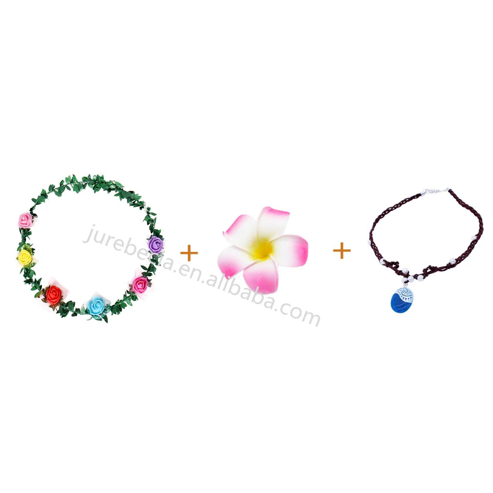 Sleeveless Two-Pieces Skirt Set Little Girls Summer Dresses Toddler Kids Halloween TV & Movie Adventure Moana Princess Costumes