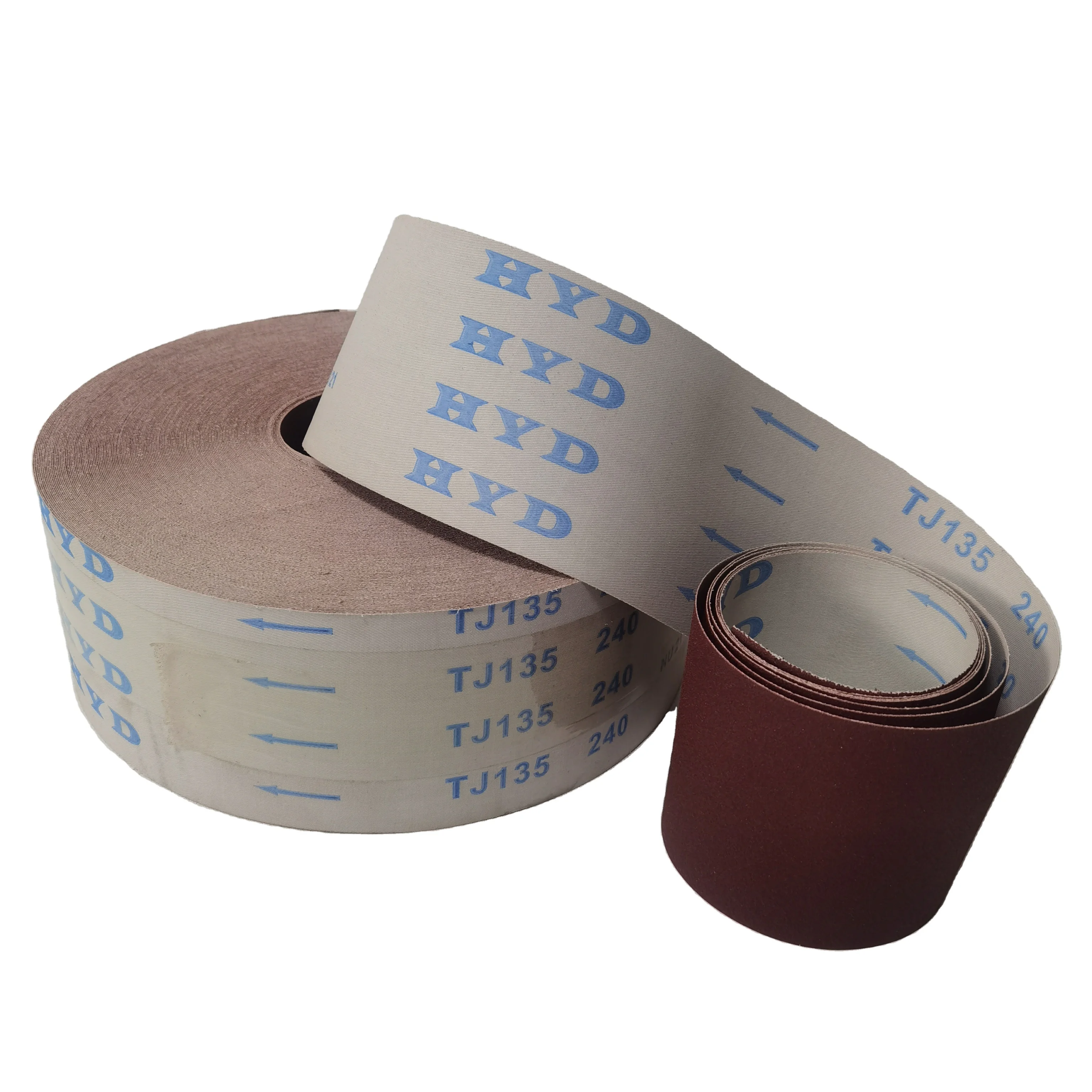 HYDTJ135 giant abrasive paper roll abrasive cloth roll polishing abrasive cloth manufacturer alumina abrasive cloth roll