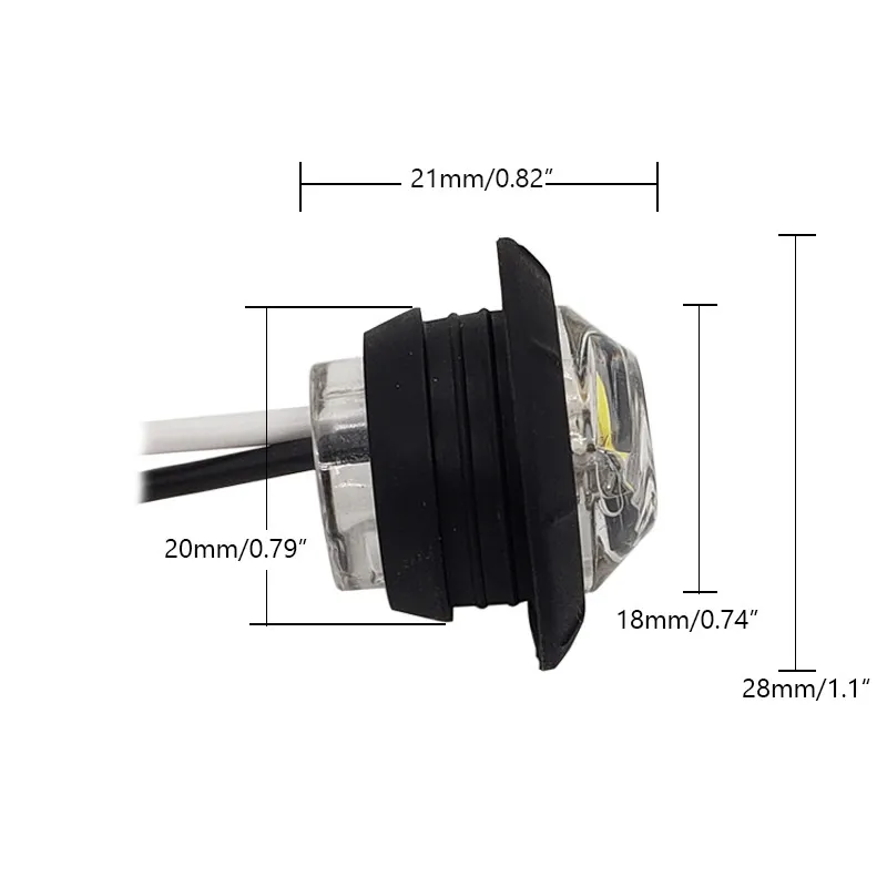 12V Trailer Side Marker Indicators Lights For Auto Car Bus Pickup Truck Warning Warning Clearance Lights Truck Turn Signal Lamp