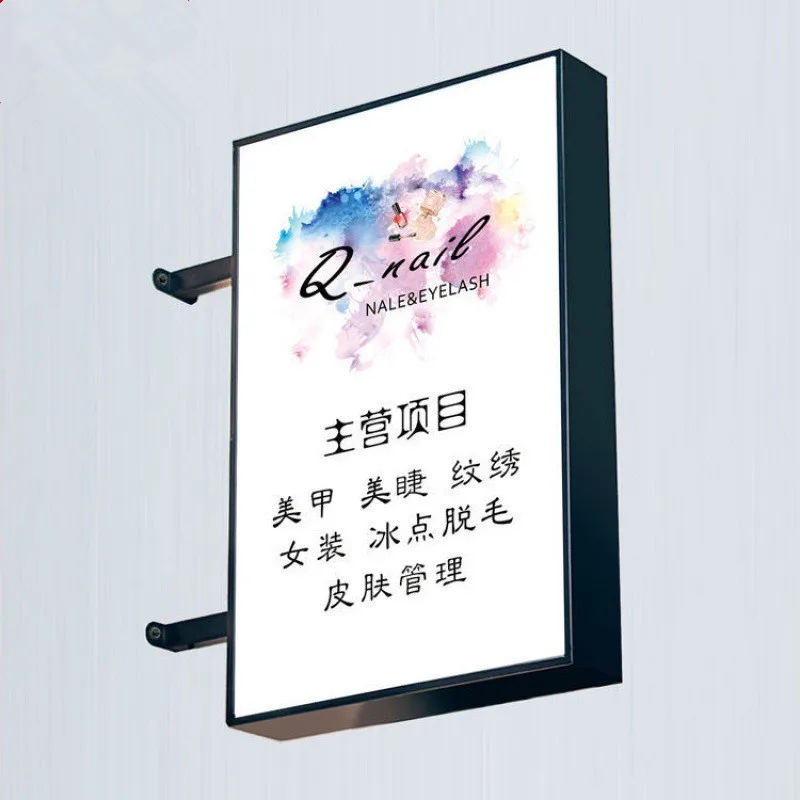 Aluminum Profile Ultra Slim Poster Banner Display Backlit Led Light Box Sign For Advertising