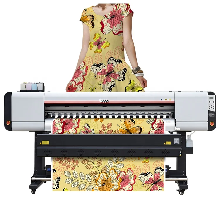 1.85m  dye sublimation printer price 6feet t shirt transfer inkjet printer i3200A1 printhead printing machine