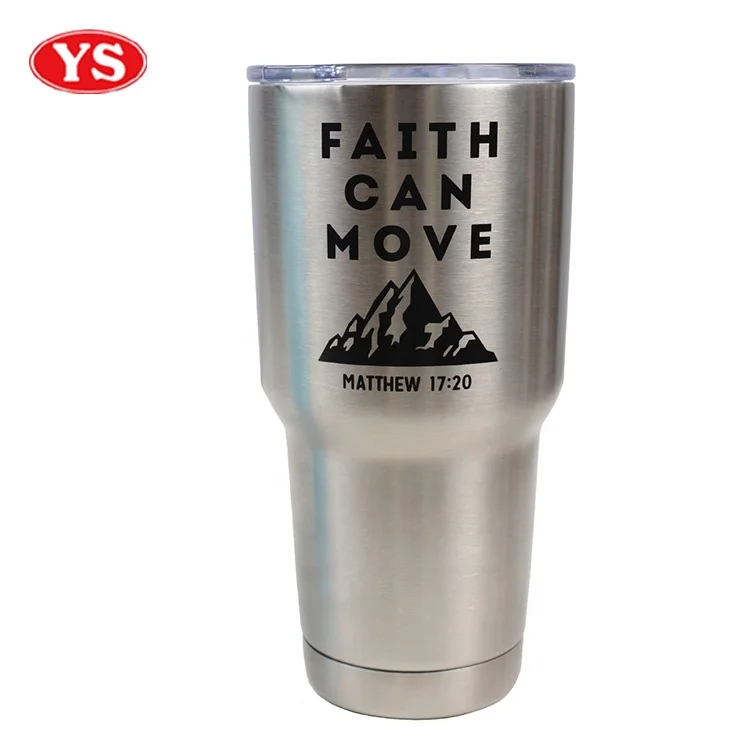 Double Walled 30 oz. Stainless Coffee Tumbler with Easy Clean Lid