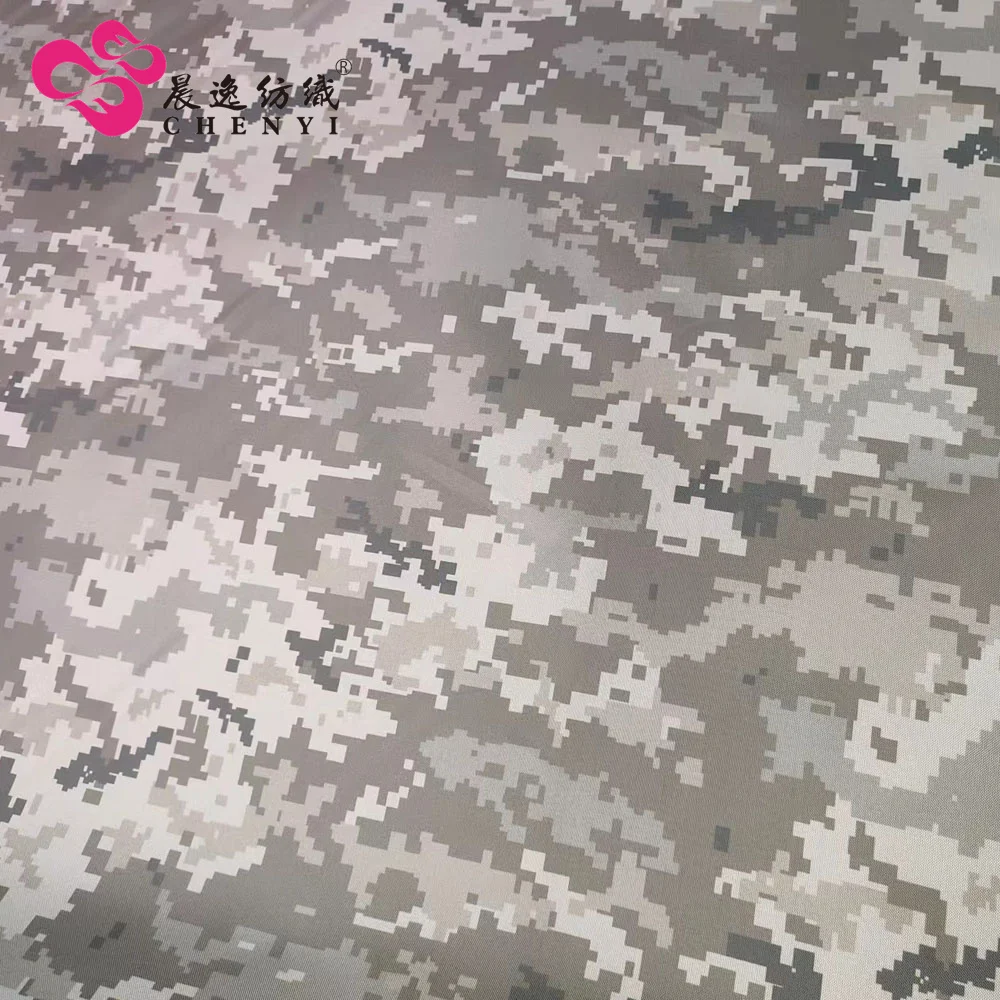 polyester ripstop taffeta camouflage print tent fabric 190T 210T