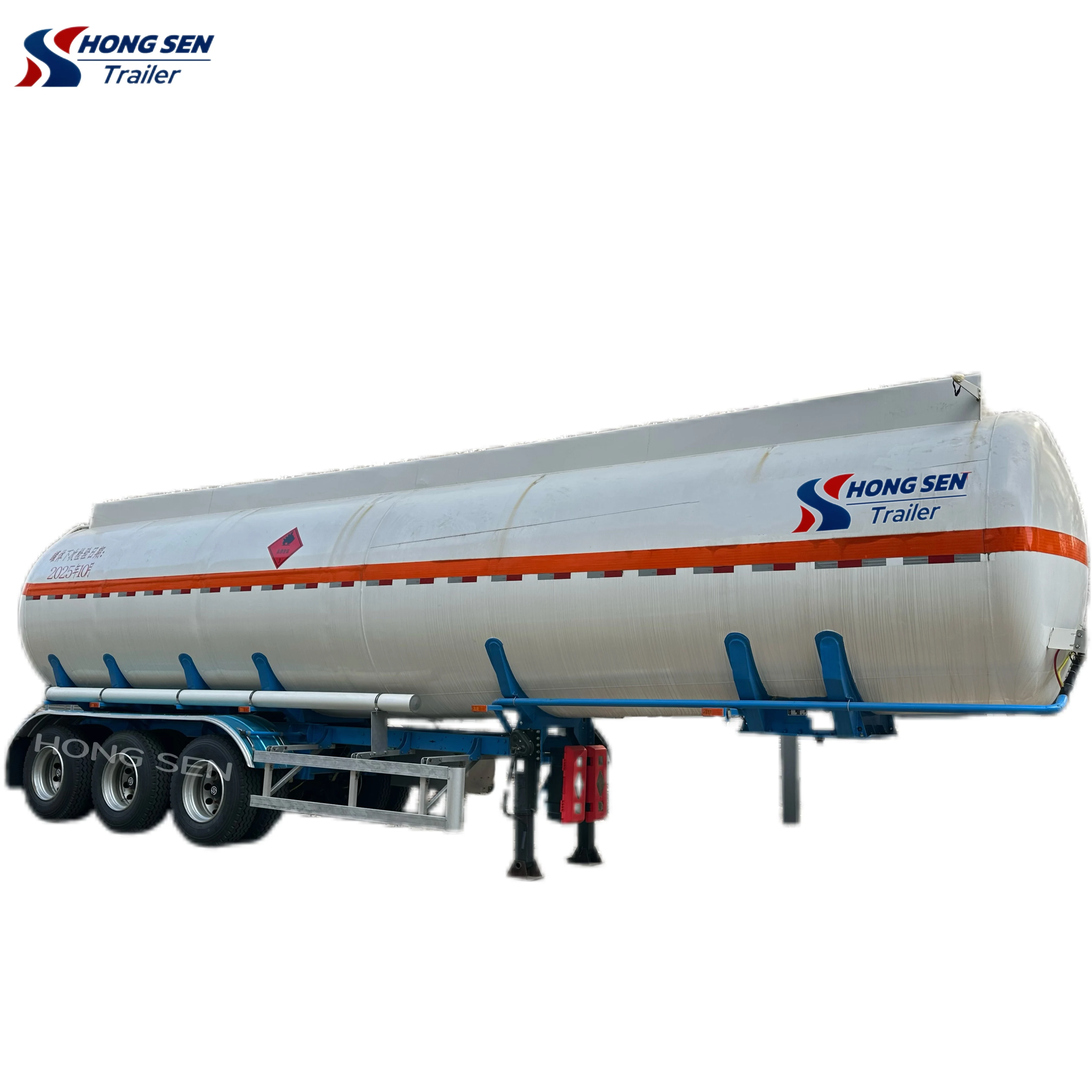 Hongsen Public Heavy-Duty Truck Trailers 3-Axis Various Oil Tankers Liquid Fuels Bulk Cement Liquefied Natural Gas Liquefied