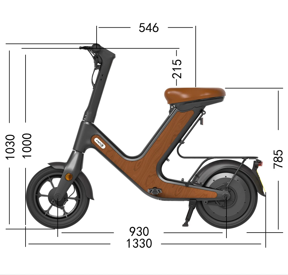 H&O D50 Mini Electric Scooter 14 Inch Wheels 500W Power Performance City Model Front Iot Interface Lithium Battery 14 Inch