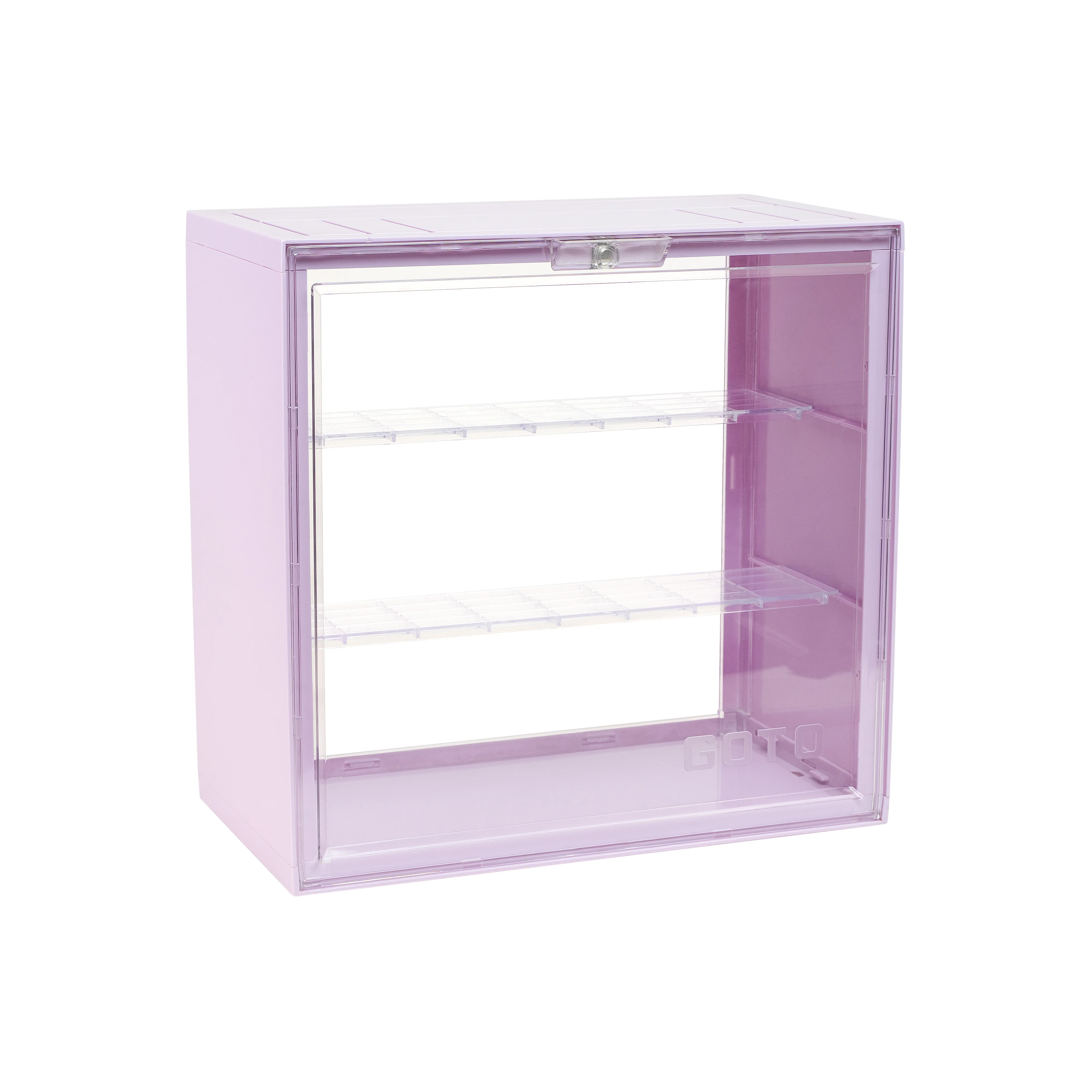 Display Box, Doll Display Storage Case, Stackable Show Case 2 Packs 19L Storage Box for Pop Mart, Lego, Collectibles