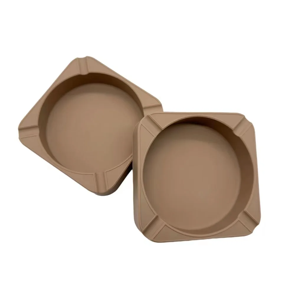 Ashtray silicone mold heat resistance silicone ashtrays pink silicone ashtray