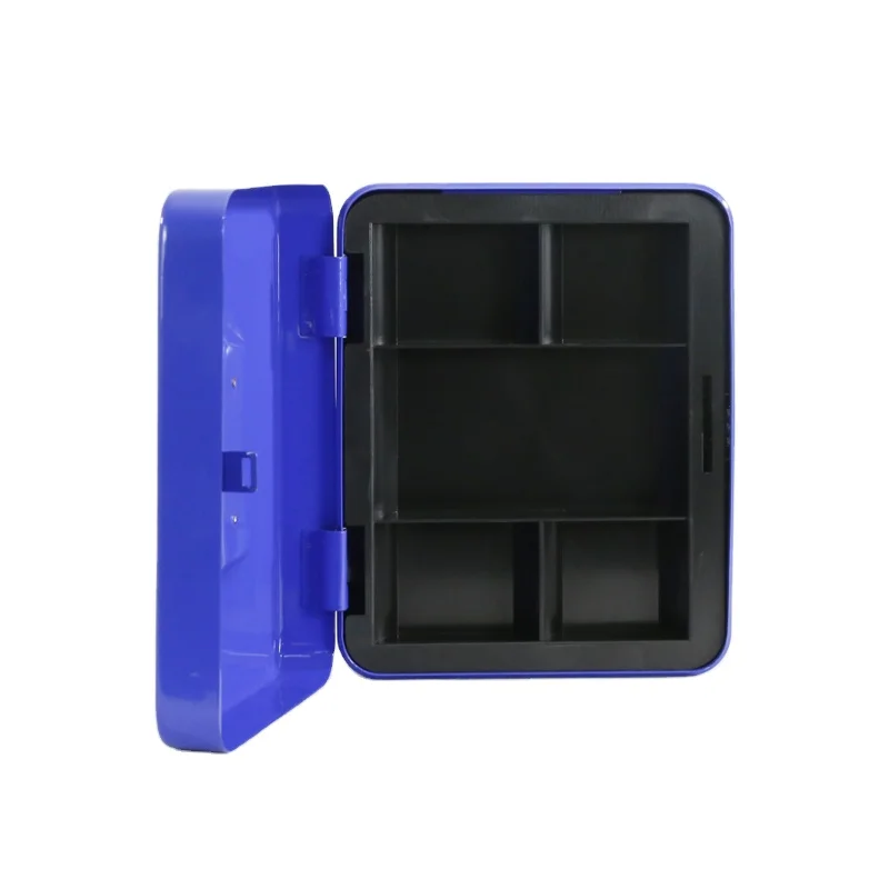 Металлический кассовый ящик с пластиковым лотком для монет механический Комбинированный Замок