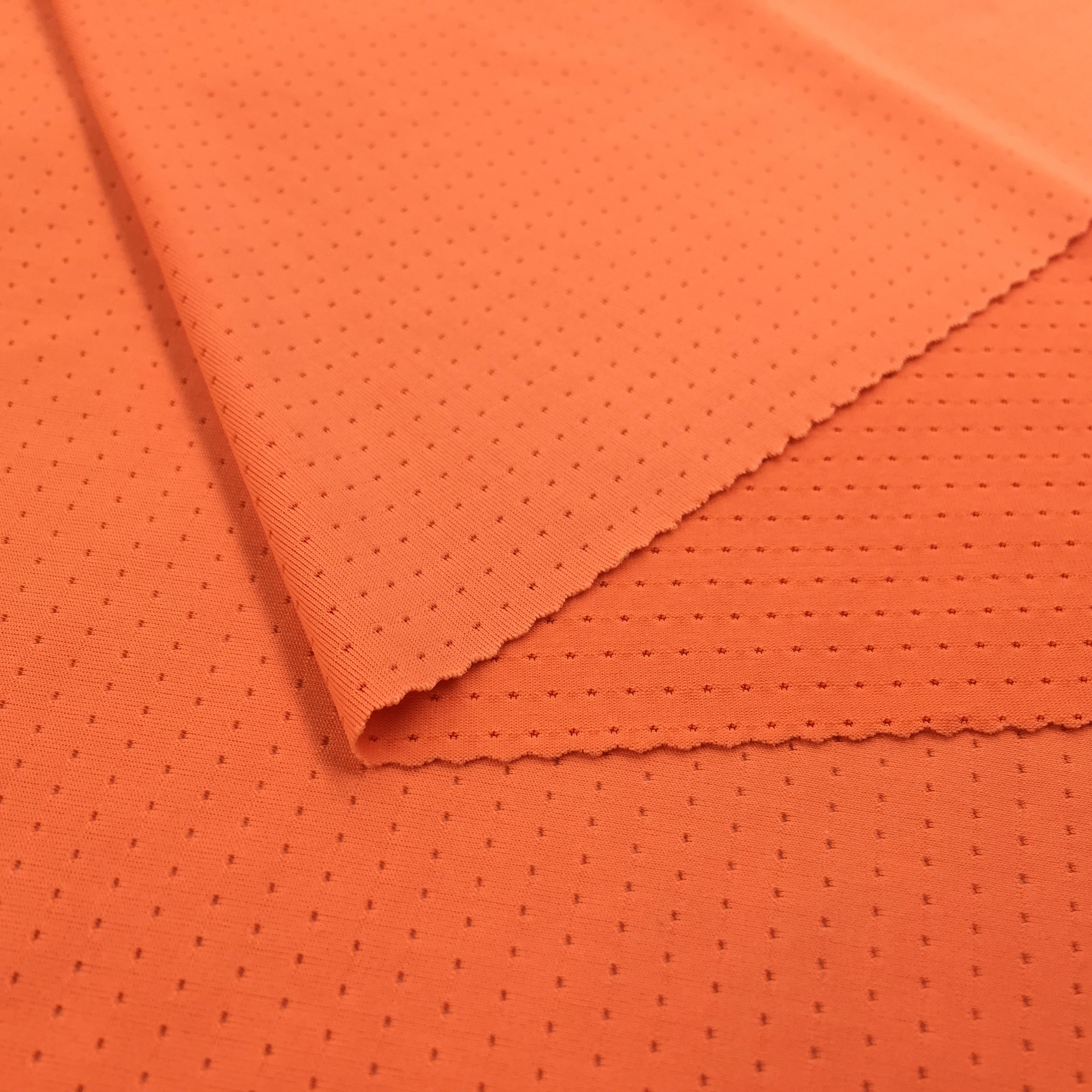 No8820 Customized Fabric Textile Raw Material Flocking Mesh Fabric Lace Nylon Span Lace Fabric