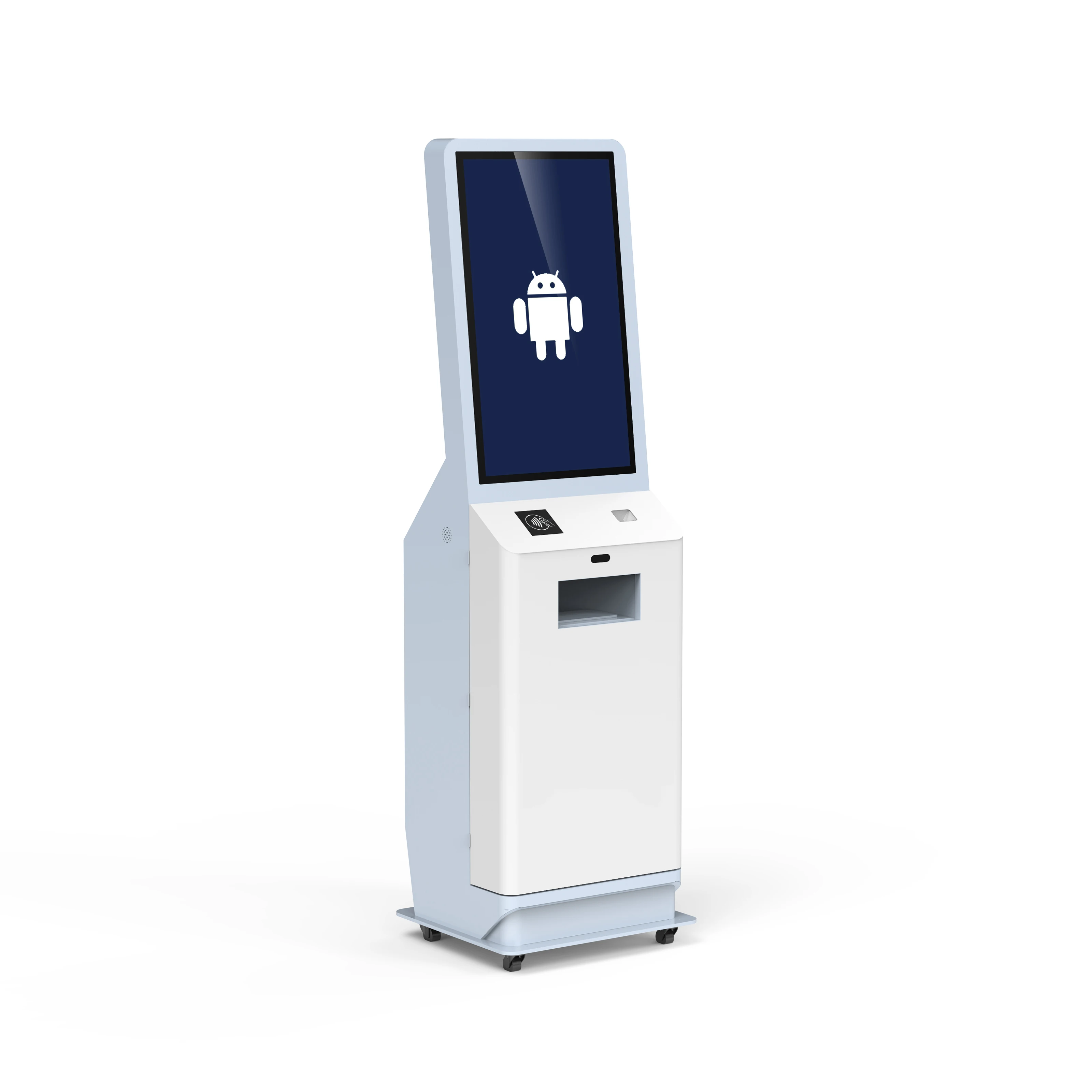 32-дюймовый киоск для самостоятельной печати карт с QR-ридером и RFID