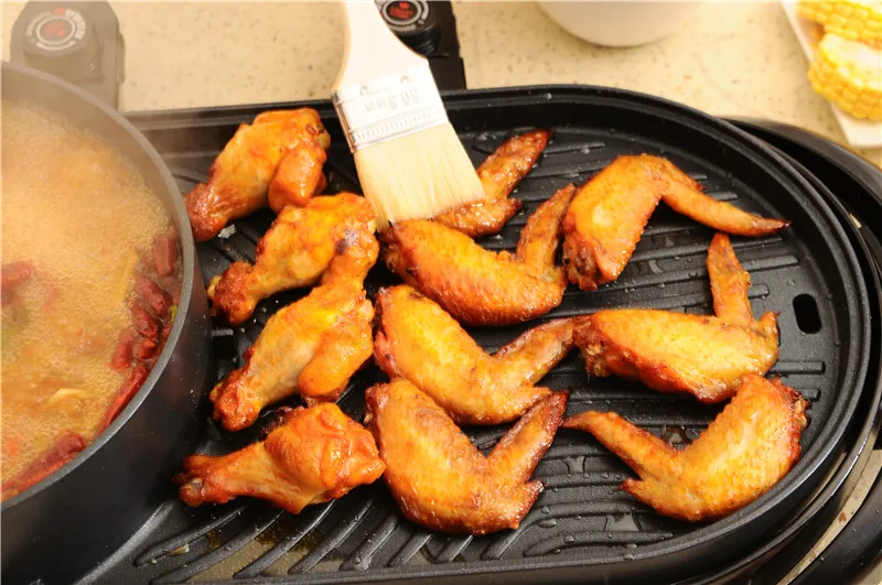 6 People Home Appliance Kitchen BBQ Electric Hot Pot and Grill