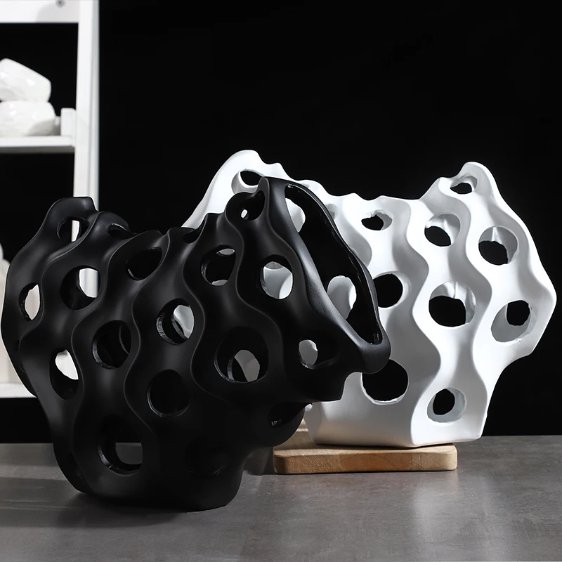 European style art creative hollowed out resin ornaments living room desktop counter decor Interior decoration accessories