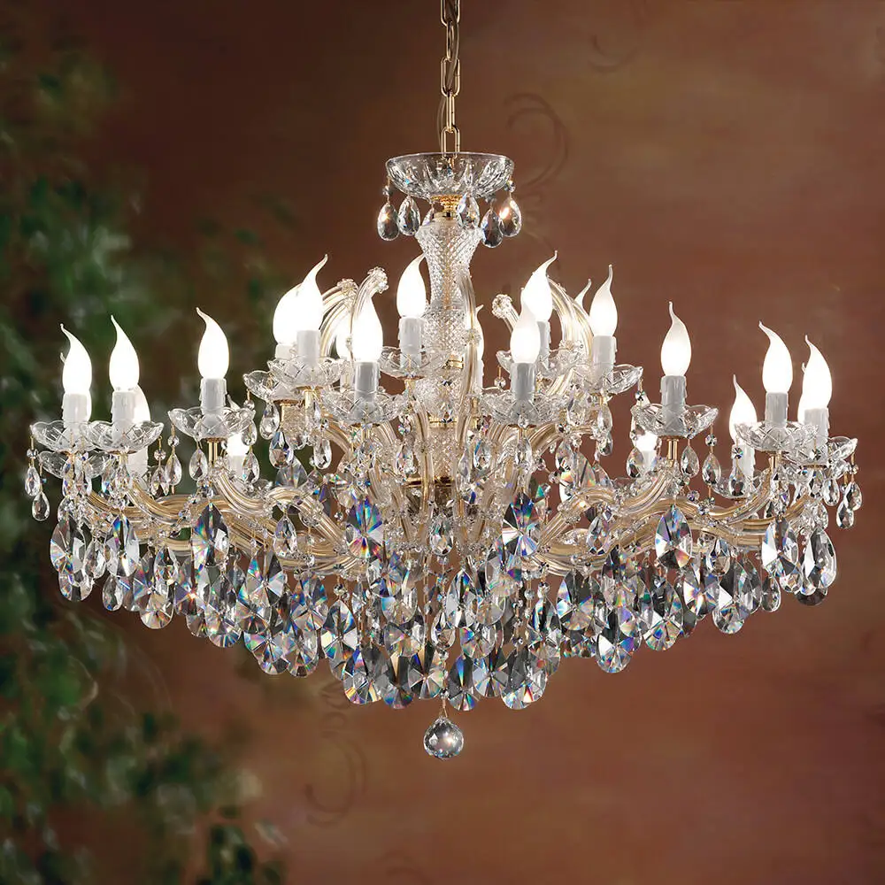 European Style Chandelier Living Room Crystal Lighting Restaurant High-End Luxury Crystal Chandelier Lamp