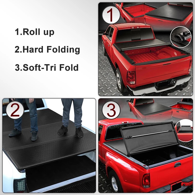 Electric Retractable Soft Roll Up roller Shutter Truck Bed Tonneau Cover for Toyota Hilux Vigo Revo 1520mm 1523mm Bed 2005-2017