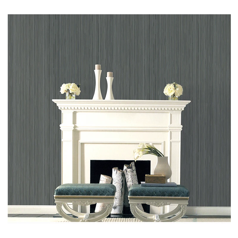 Vertical stripe non-woven wallpaper living room bedroom interior wall decoration wallpaper hotel office wallpaper
