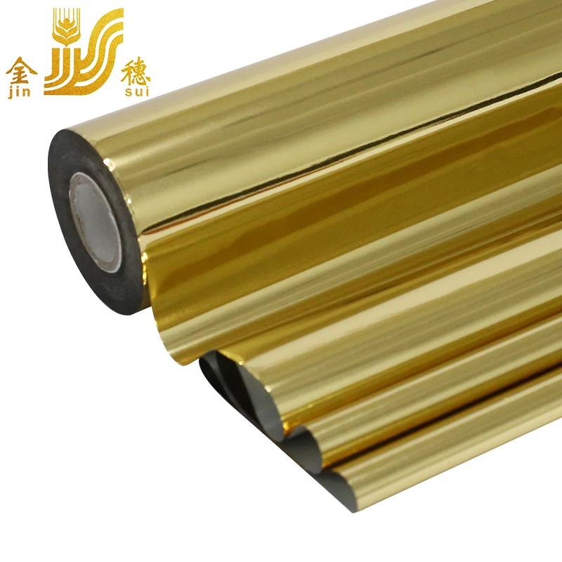 JINSUI Generic gold metallic hot stamping foil Printing for wedding card
