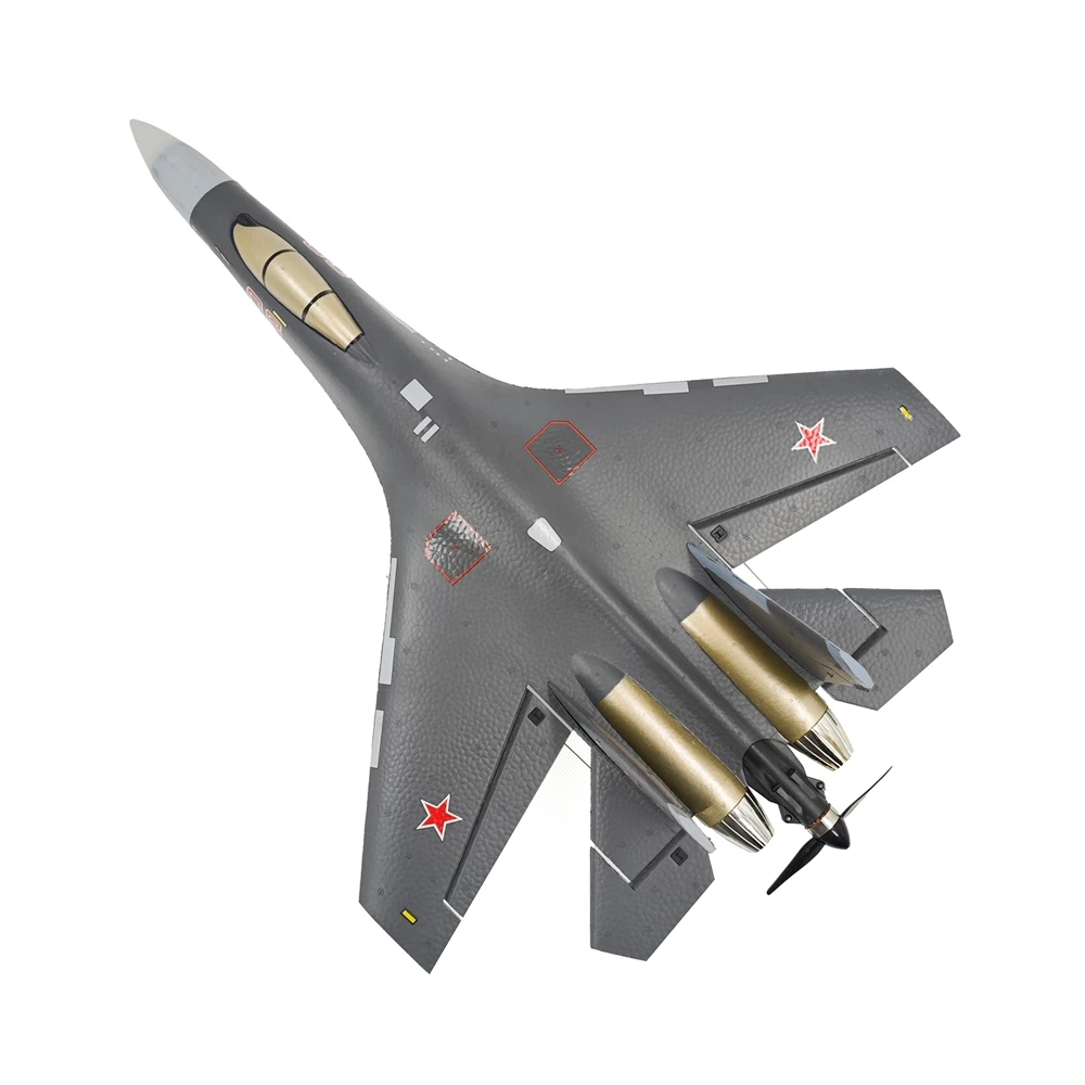 New QF009 RC Airplane 4CH SU-35 Fighter Fixed Wing Foam Electric Model RC Glide with Hybrid Control Six-axis Gyroscope Toys gift