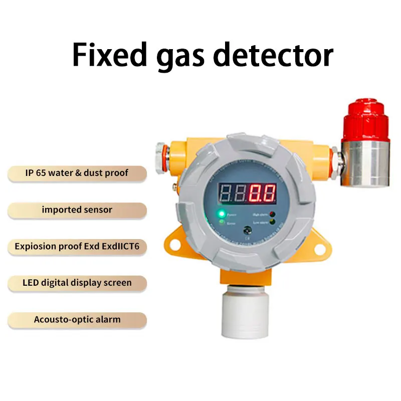 Explosion proof fixed chlorine gas detector with display alarm industrial cl2 gas detector sensor cl2 gas leak alarm detector