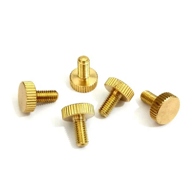 
brass knurled head thumb screws 