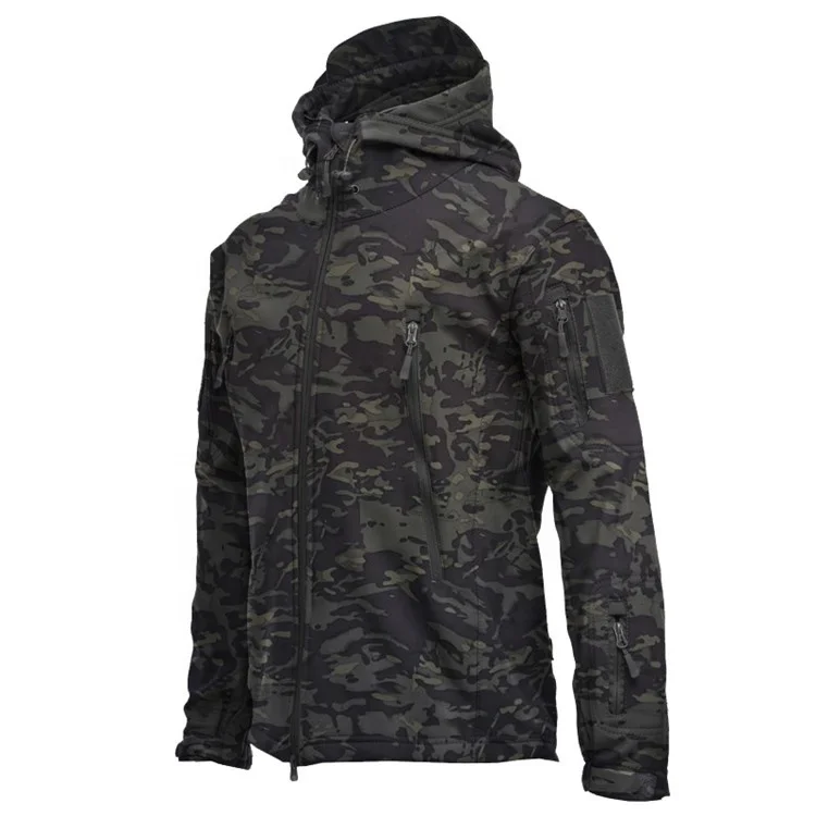 Sharkskin softshell jacket Camouflage  sports winter jacket  waterproof outdoor jacket