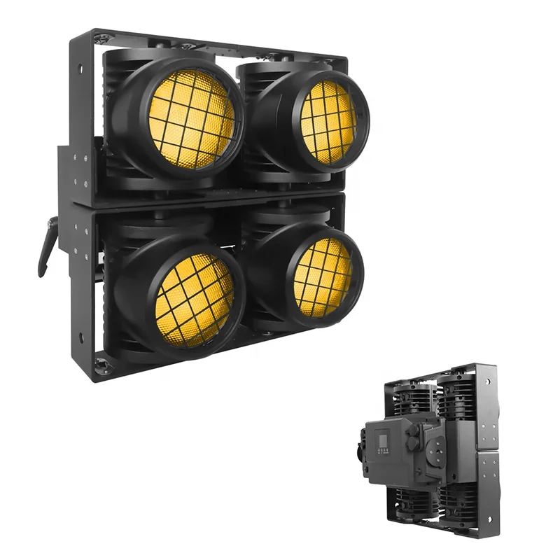 4*150W 650W Output ww red amber 3in1 LEDs 4 eyes Blinder LED Stage Light for show