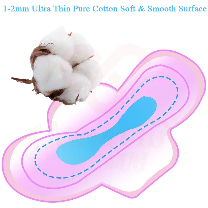 China Suppliers Wholesale Anion Pads Your Logo Breathable 100% Cotton Sanitary Napkins For Women
