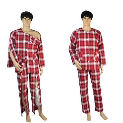 Clothing Patient Care Pajamas Easy to Wear Off Clothes for Disability Elderly Surgery Patients Nursing Suit