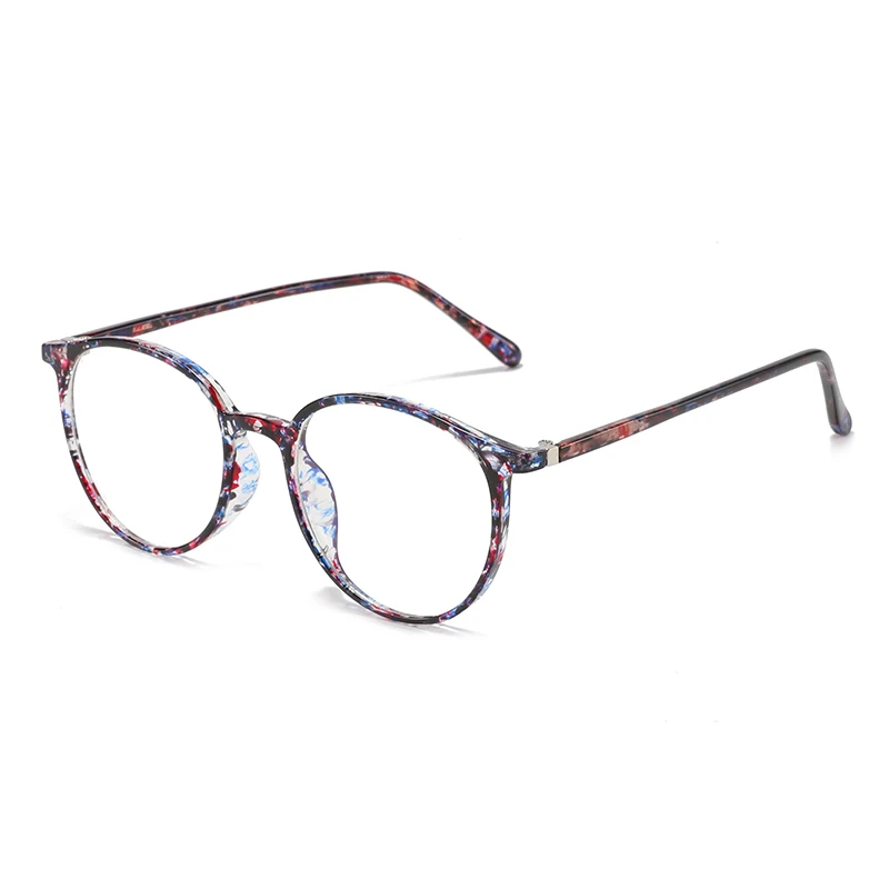 HW 145 TR90 CP Temple glasses optical frames Glasses Anti Blue Light Polygonal Round Frame Women Eyeglasses Computer Glasses