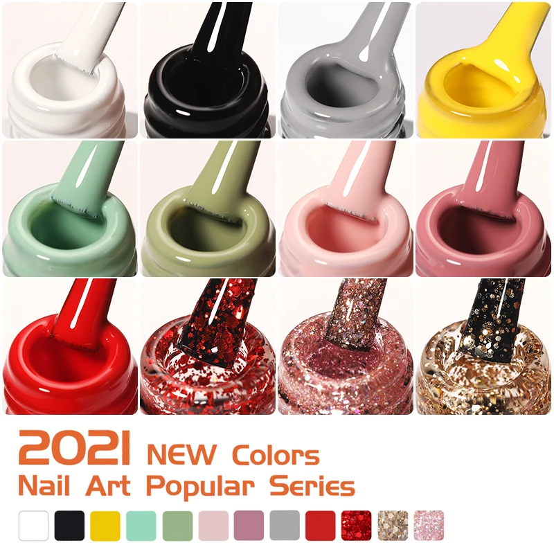 BORN PRETTY 7ml Nail Gel Polish Long Lasting Colors Soak Off Led Nails Polish Colour UV Gel Nail Polish