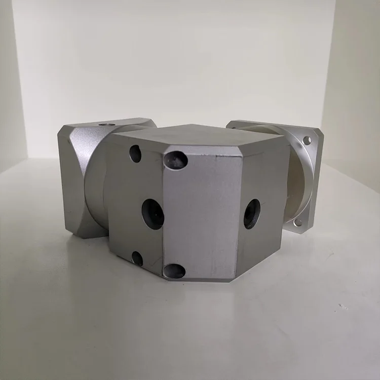 Right Angle 90mm Output Flangle Precision Planetary Gearbox 90 Degree High Efficiency Speed Reducer for Stepper and Servo Motor