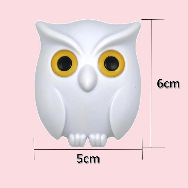 Dihua Owl Night Wall Magnetic Key Holder Magnets Hold Keychain  Key Hanger Hook Hanging Key Will Open Eyes Home Decoration