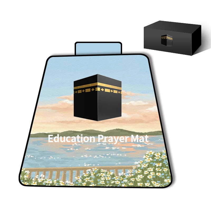 Muslim Portable Arabic Prayer Rug Shiajiada Electronic 7 Languages Interactive Polyester Modern Rectangle Mats