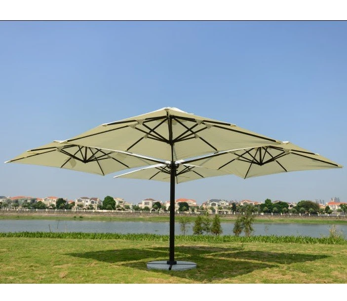 luxury four-head roman umbrella big umbrella giant parasol