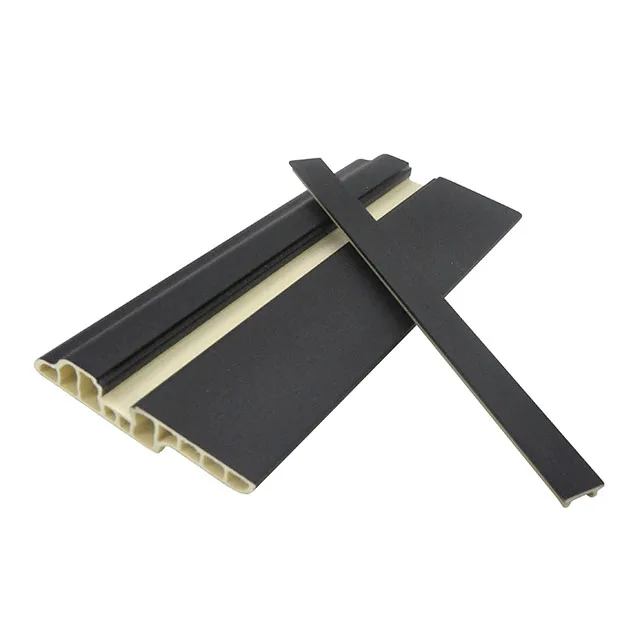 Modern floor fittings polystyrene waterproof skirting board with edge plastic polyvinyl chloride skirting board