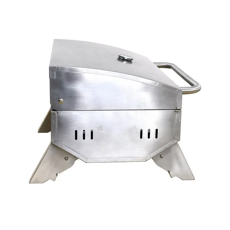 Портативный барбекю-гриль из нержавеющей стали 12000 BTU BBQ Настольный газовый гриль для кемпинга на открытом воздухе палубы и лодки морской