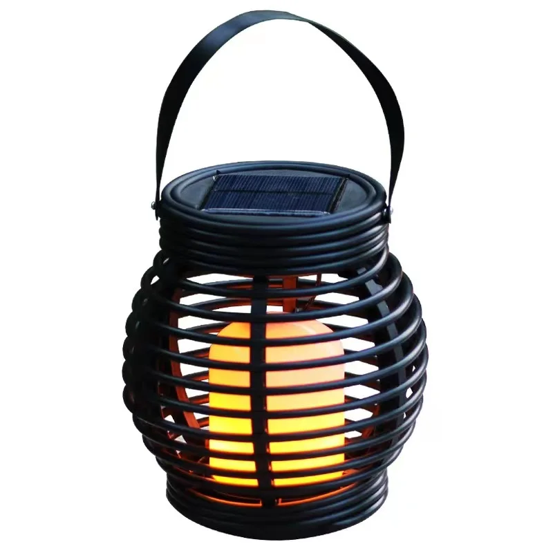 Solar frosted    rattan candle Powered Lamp for Outdoor Yard  lawn  garden   Decoration