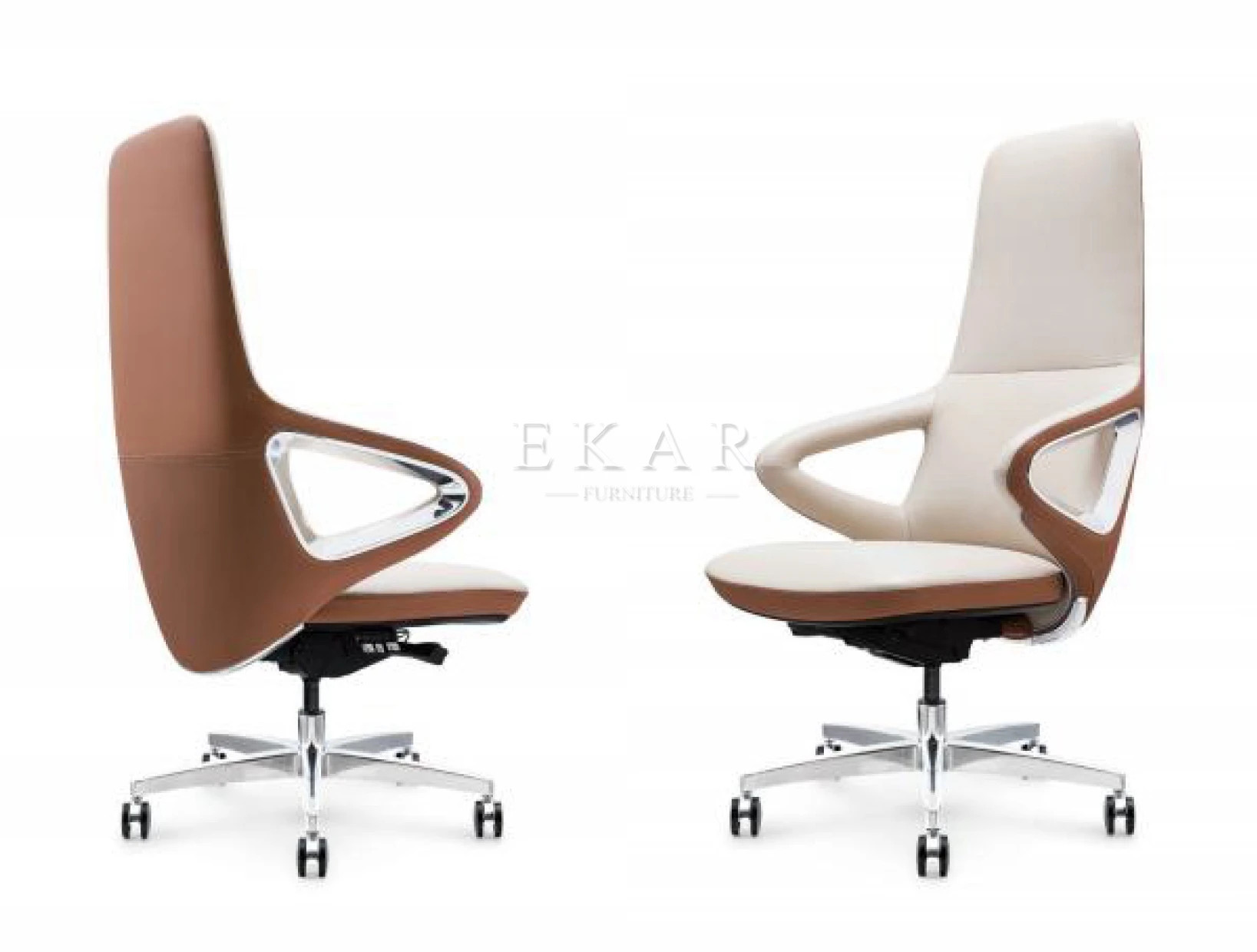 Adjustable Executive Office Chair Swivel Office Furniture Modern Style Furniture Viewpoint Leather Furniture Synthetic Leather