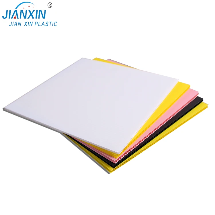 China manufacturers 2mm 3mm 4mm 5mm Black Corflute/Correx Corrugated Polypropylene Hollow Board Sheet