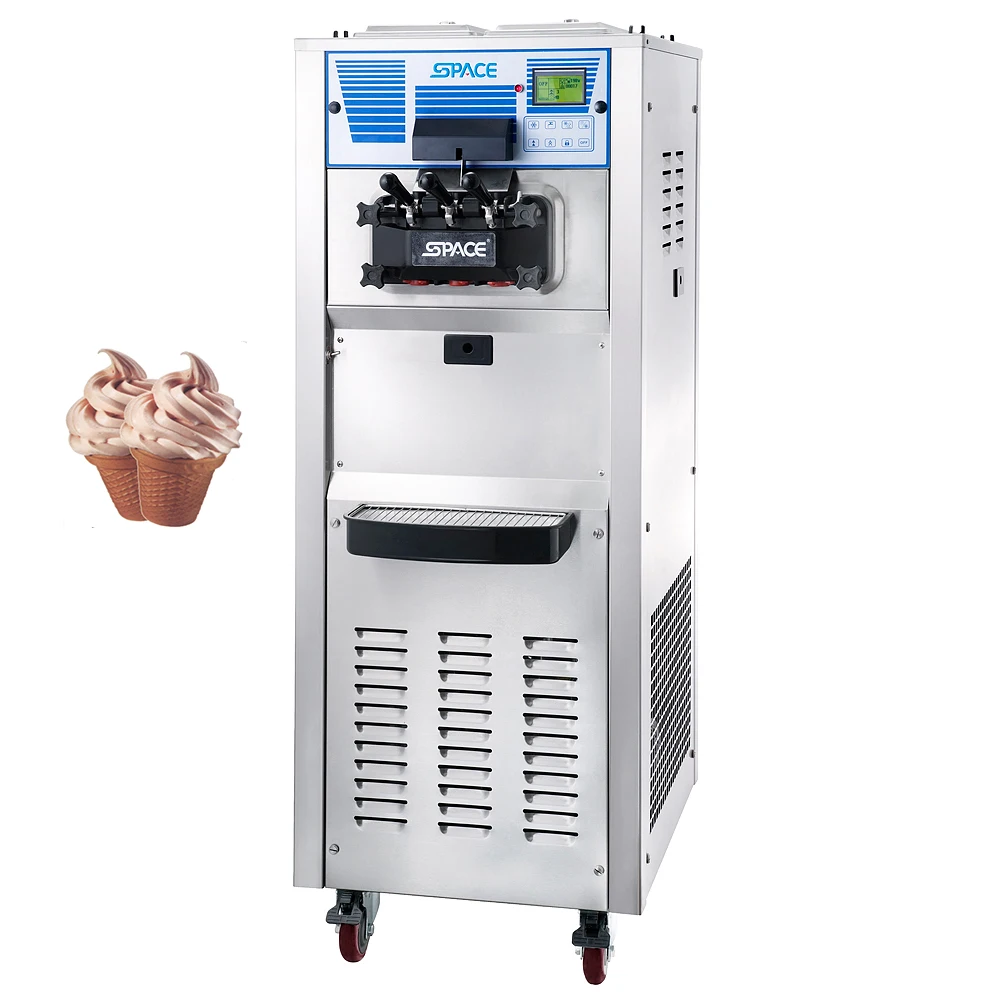 
Best Cheap 2 Flavors Soft Ice Cream Making Machine Frozen Yogurt Making Machine 