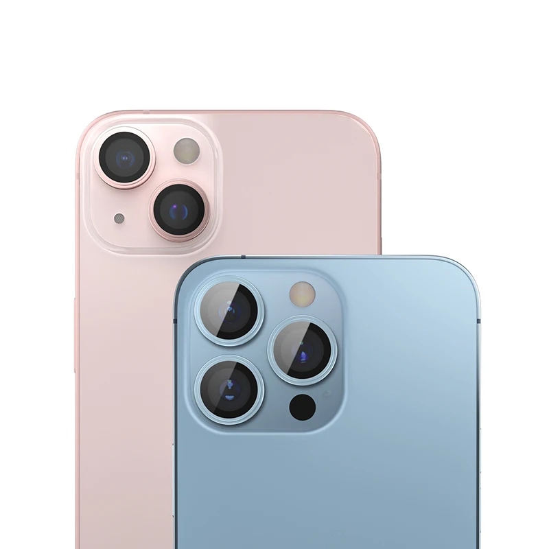 Лидер продаж, протектор экрана Blueo для объектива камеры, закаленное стекло HD для iPhone 13, iPhone 12, iPhone 11, ударопрочный алюминиевый сплав