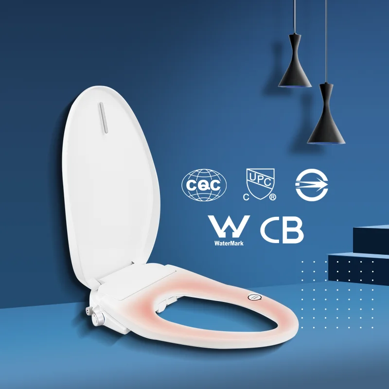Close slow electronic waterproof air drying elongated intelligent heat smart electric bidet toilet seat