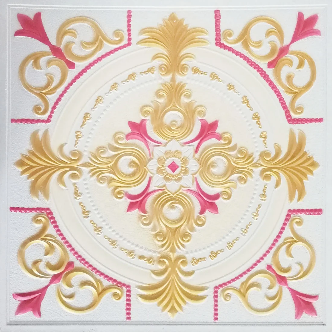 Square Edge Heat Insulation Function GRG Gypsum Tiles/Glass Fiber Reinforced Plaster Ceiling