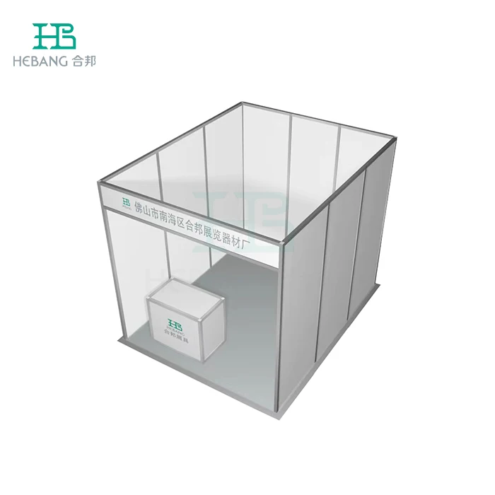 3X3M Exhibition Booth With Counter Aluminum Customized Exhibition Booth Display Trade Show Stand