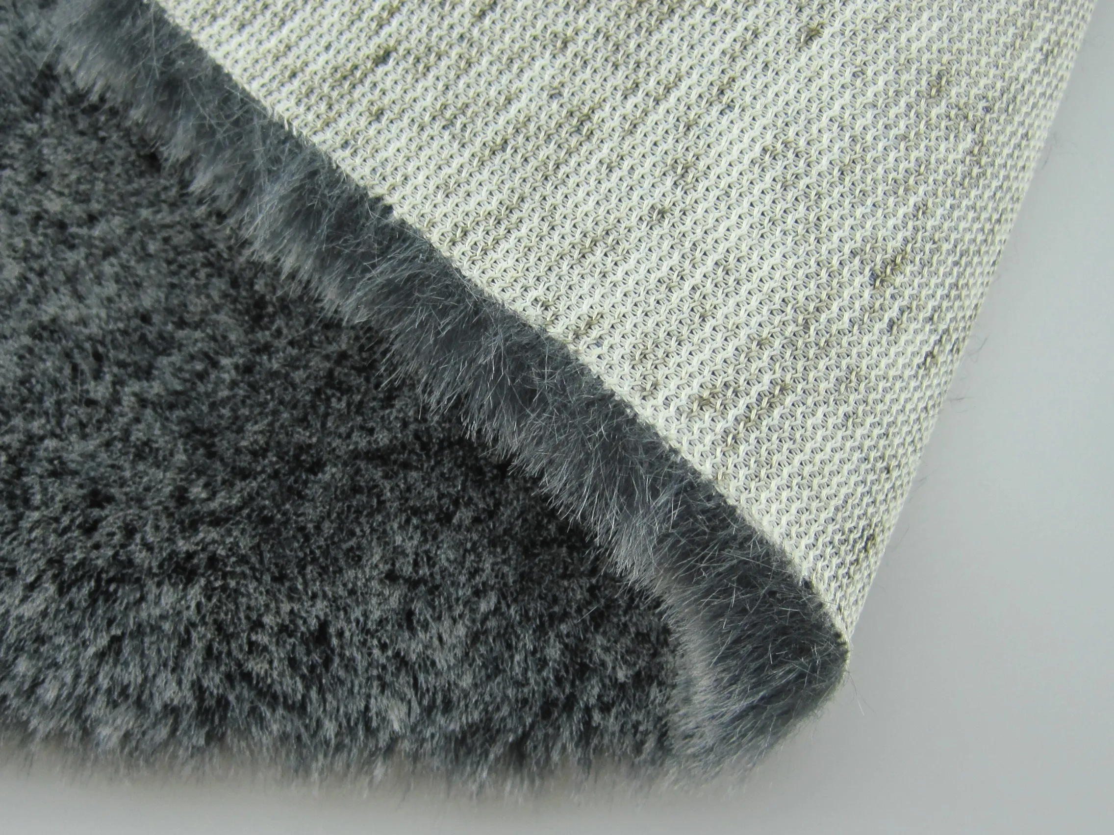  soft hand feel discharge printing rabbit faux fur