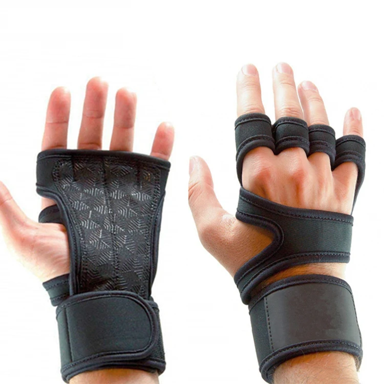 Fitness Weightlifting Gloves Cross Training Workout Gloves Wrist Support Gym Gloves Non-Slip Palm Silicone Padding