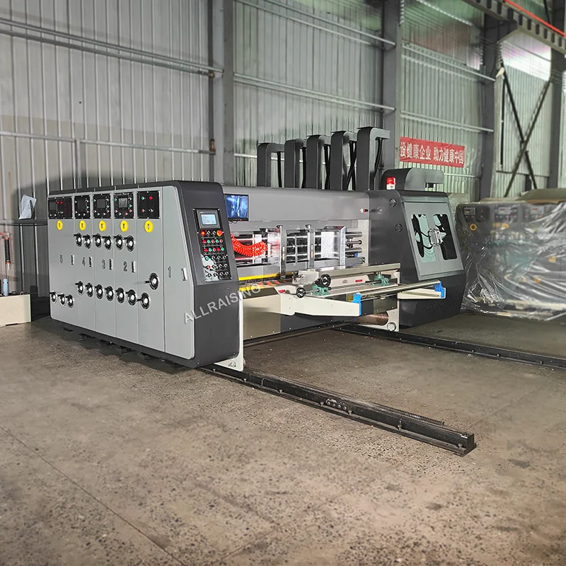 Fully Automatic Corrugated Cardboard Carton Printing Multi Color Die Cutting Machine Milk Pizza Carton Boxes Making Machine