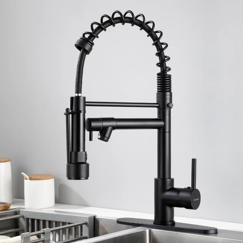 2024 New product Kitchen Faucet Brass Water Tap Modern Kitchen Taps  Pull Out Sprayer Kitchen Mixer Sink Faucets